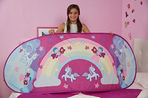 Tienda de campaña quitamiedos SLEEPFUN para cama infantil con luz integrada 5