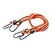 Bungee Cords - 10-Pack Rubber 18-Inch Cordage with Heavy-Duty Vinyl-Coated Hooks and Fabric Wrapping by Stalwart (Red)