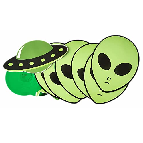 Décorations à suspendre sur le thème des Aliens verts légères et réutilisables - 4