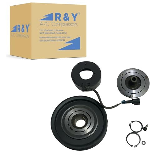 RYC A/C Compressor Clutch AIG372-CL (8 Groove 6.1875 Inch Pulley) Replaces the Clutch for 22-65771-000 22-65771-001