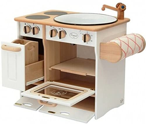 Kinderküche aus Holz Spielküche Massivholz - weiß – Bild 3