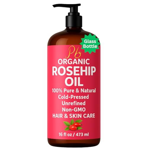 Organic Rosehip Seed Oil – 100% Pure, Cold-Pressed, Unrefined, Extra