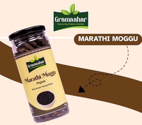 Image of Gramaahar Marathi Moggu 250g | Authentic Kapok Buds | Whole Spice for Bisi Bele Bath & Chettinad Biryani | Natural & Aromatic Dried Flower Buds | 100% Pure & Farm Fresh | Connecting Fields to Families