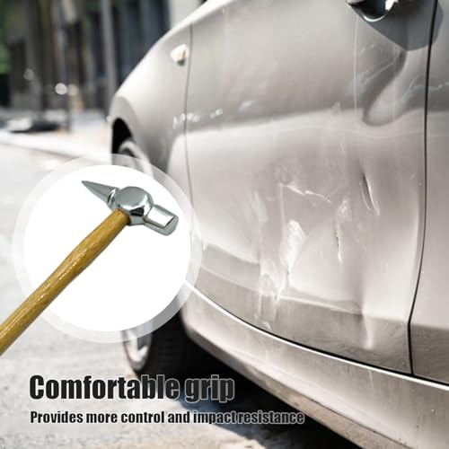 Gonipol Martelo para reparo de amassados, martelo de chapa metálica,Martelo Autobody com cabo de | F
