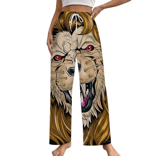Pantalon de pyjama femme bas de nuit avec poches taille S