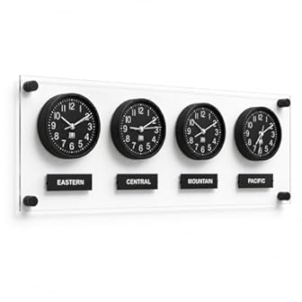 Time Zone Wall Clocks