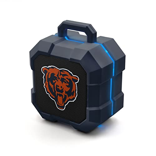 SOAR NFL Shockbox LED Wireless Bluetooth Speaker, Chicago Bears