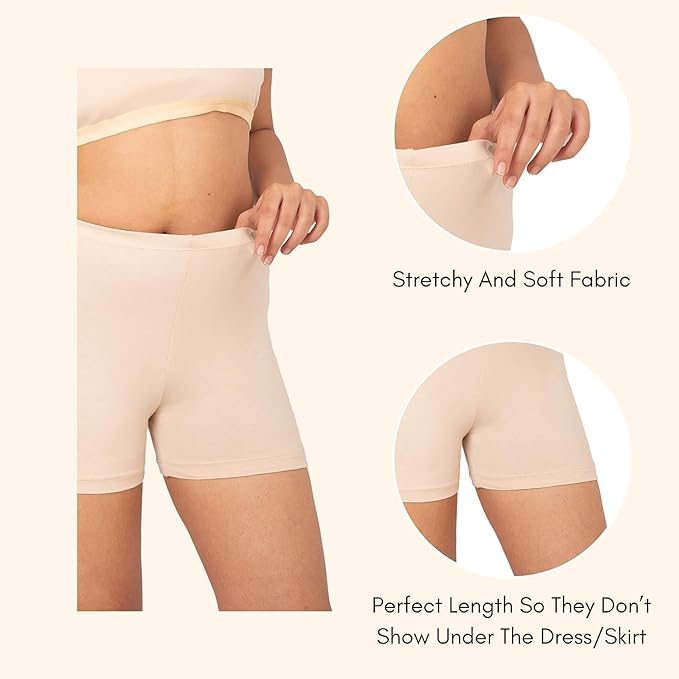 Image of ICEDIVE Women's High Coverage Super Combed Cotton Elastane Stretch Mid Waist Shorties
