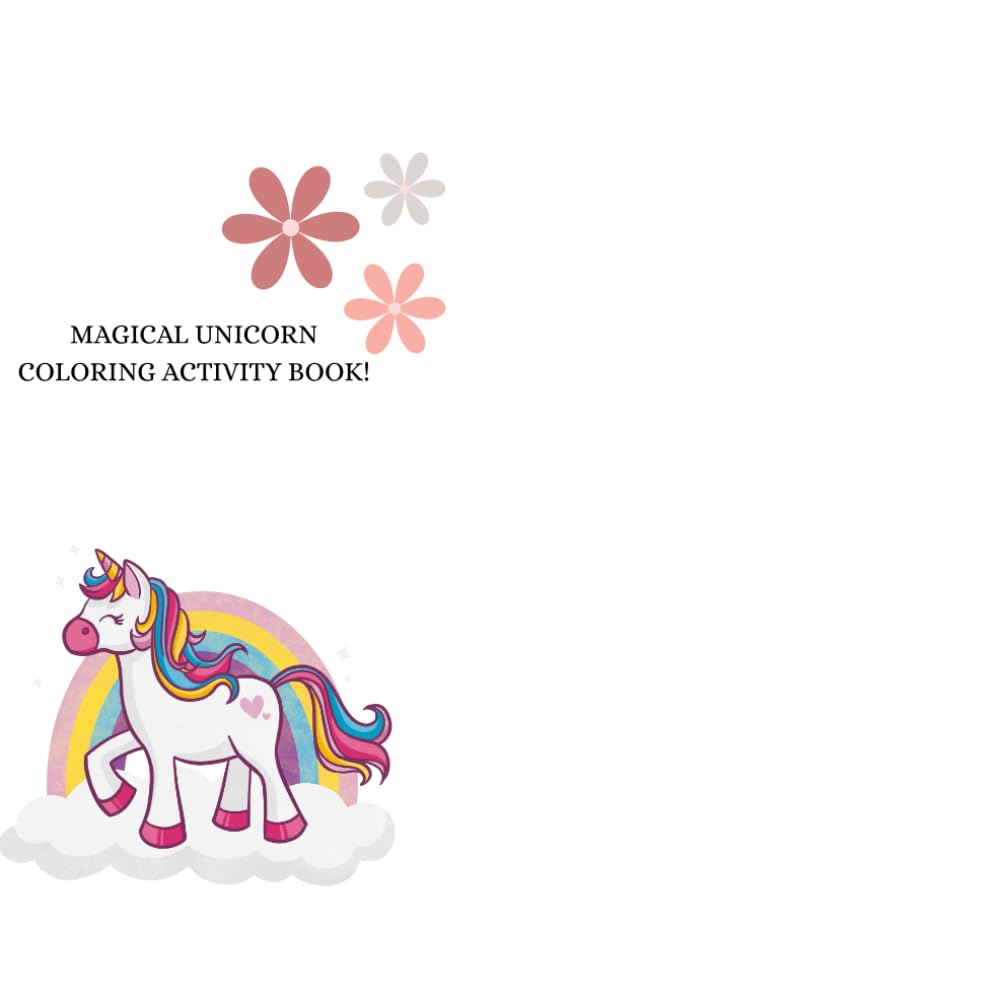 Magical Unicorn Coloring Activity Book
