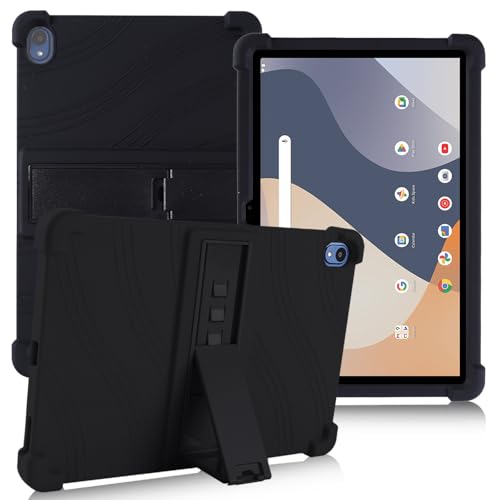 ATOOZ for Walmart Onn 10.1 Inch Tablet Case Kids 2024 (Model:100135925) Soft Silicone Case for Onn 10.1 Gen 4 Tablet with Stand (Black)