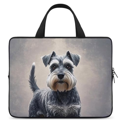 Housse de protection pour ordinateur 17 pouces anti-rayures motif Schnauzer