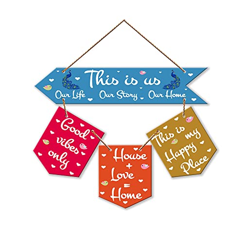 Image of Artvibes Wall Hanging Home Decorative Wall Art for Living room | Bedroom | Gifts | Wall Hanger for Decoration | Modern Decor | Artwork | Wall Sculpture | Signs & PlaquesArt Print (WH 6401NR)