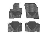 WeatherTech All-Weather Floor Mats for Ford Edge ST, Edge - 1st & 2nd Row (W395-W396), Black