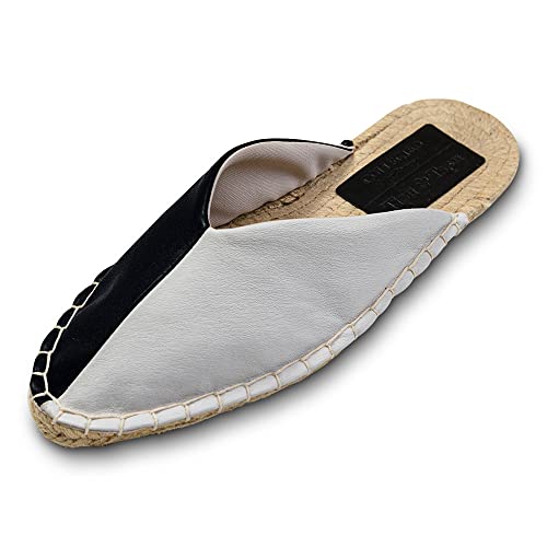 Mules espadrilles bout pointu marron blanc pour vos terrasses d'été