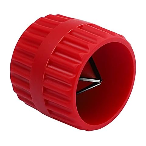Pipe Deburring Tool - Her Kindness Deburring Tool for Copper Pipe - Deburring Cutters Universal Pipe Reamer 3mm-38 mm(0.12in-1.5in) Inner-Outer Reamer Plumbing Tools Acrylic Tubing Chamfer Tool Cover
