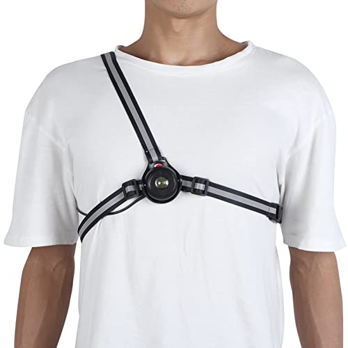 LED Chest Light for Night Running - Triangular Fixed Structure, Safety Features, USB Rechargeable