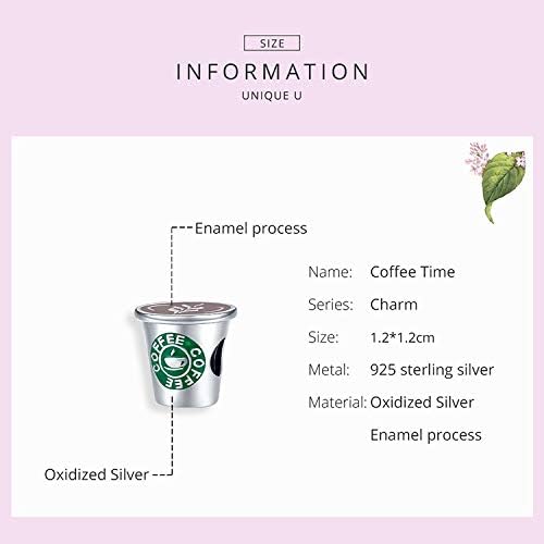 Miniatura 3 de Abalorio de plata de ley 925 original para tetera, taza de vino, abalorios de cuentas de taza de café para pulseras, regalos de Navidad para ella,