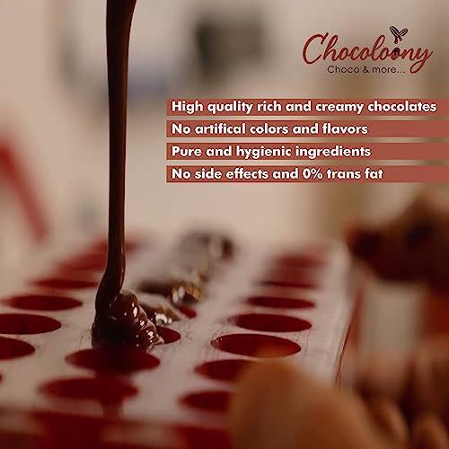 Image of Chocoloony 20 Pcs Milk Chocolates Gift And 2 Designer Rakhi Hamper With Beautiful Basket | Raksha Bandhan Chocolate For Brother |Chocolate Hamper 2 Rakhi For Brother 200 Grams