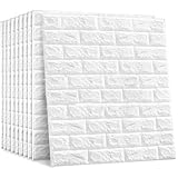 Hilax Sanesuline 3D壁紙 70cm×77cm 10枚セット クッションシート リメイクシート 壁紙リフォーム 立体シール レンガ調 貼付簡単 模様替え 防水 カット可能 簡単DIY インテリアシート ウォールステッカー リビング キッチン