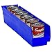 Akro-Mils 30128 Plastic Shelf Bins, Heavy Duty Storage Bins for Garage, Closet, and Drawer Organization, 18-Inch x 4-Inch x 4-Inch, Blue, 12-Pack