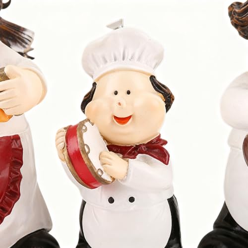 Décoration de cuisine du chef : ensemble de 3 pièces avec support pour buffet de restaurant - 8
