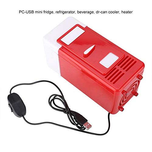 Mini latas de cerveja USB refrigerador/aquecedor de geladeira, geladeira para laptop PC carro de esc