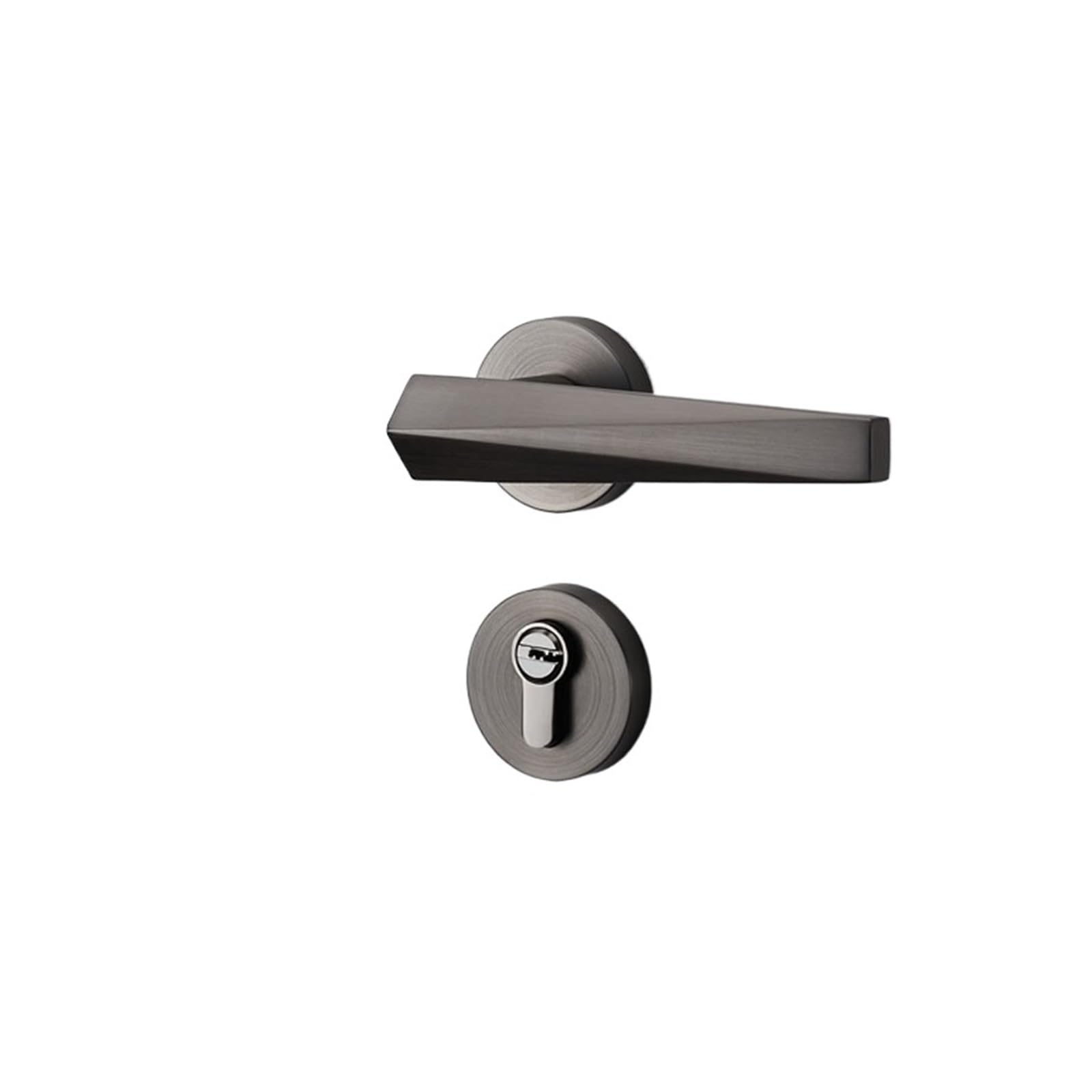 Vlalamno One Color Gray European Style Magnetic Silent Split Lock Bedroom Handle