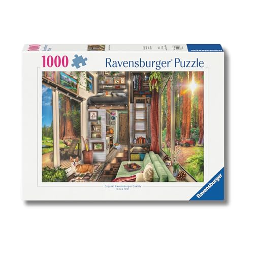 Ravensburger - Puzzle 1000 Pezzi Casetta Tra Le Sequoie | Puzzle Per Adulti E Bambini Con Una Misura Di 70x50 Cm | Regalo Per Adulti E Bambini Da 14 Anni E Più