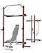 Folding Squat Rack Wall Mounted for Home Gym Garage, 1000 Pounds Capacity, 2.36