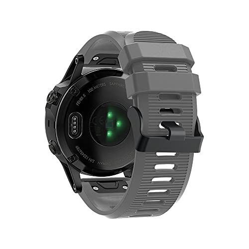 Image of REYDA Silicone Strap Compatible with Garmin Instinct 3 50mm/2X Solar, 26mm Quick Fit Watch Strap Soft Silicone Bracelet Wristband Replacement Strap for Garmin Tactix 8 51mm/7/7 Pro/Bravo/Charlie/Delta