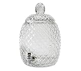 Circleware Sun Tea Jar Beverage Dispenser and Glass Lid, Party Entertainment Home Kitchen Glassware...