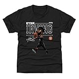 500 LEVEL Kyrie Irving Youth Shirt (Kids Shirt, 10-12Y Large, Tri Black) - Kyrie Irving Cartoon WHT