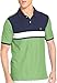IZOD Men's Short Sleeve Pieced Color Block Advantage Pique Polo
