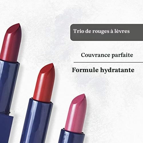 Christian Lacroix beauté - en exclusivité une ligne de maquillage inédite, développée par CXL by Christian Lacroix (Trio de rouges à lèvres)