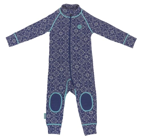 ICEWEAR Hvítanes kids merino wool overall (Blue, 1-2 years)