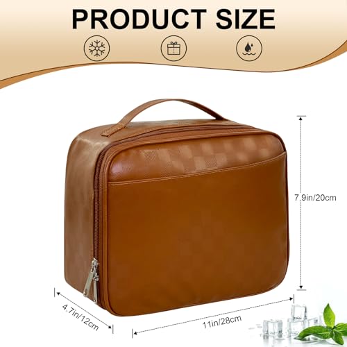 Mziart M24KD-LB-005 Pu Leather Lunch Bag Lunch Box thumb #1