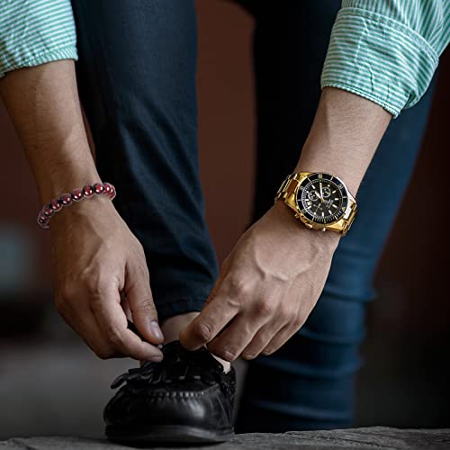 Enjoy Risingsun Red Tiger Eye Bracelet For Women Men,Release Anxiety And Stress,Bringing Courage And Determination Bracelet, Genuine Crystal Bead Protection Jewelry Chakra Stone Bracelets #TOP4