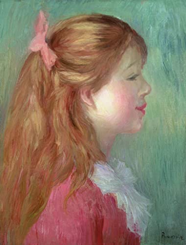 Impresión en lienzo de alta calidad de la Chica de pelo largo de Renoir, 60x90cm