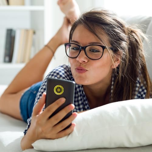 GeekerChip 10 Stück Strahlenschutz Handy Aufkleber,EMF Strahlenschutz Handy Aufkleber,Aufkleber Strahlung...