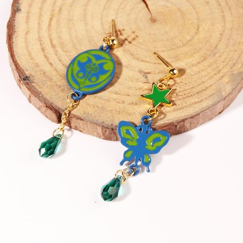 Anime JJBA Dangle Earrings Props Cosplay Costume Accessories for Fans Decor Christmas Halloween Party Comic Con4