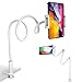 Price comparison product image GRSTREE Phone Holder for Bed,360 Flexible Lazy Tablet Holder for Bed,with Adjustable 39.4" Long Arm Clamp Bracket Mount Phone Stand for 4.7~10.5" iPhone/iPad Air/Pro/mini/Tablet/Switch (White)