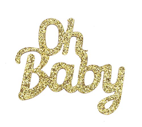 Image of 220 Pcs Baby Nipples Pacifier Confetti Glitter Oh Baby Gender Reveal Pink Blue Pacifier Table Confetti for Baby Shower Gender Reveal Party Decorations by Topfunyy