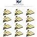 Knape & Vogt KV Shelf Support Clip Brass, Pack of 12
