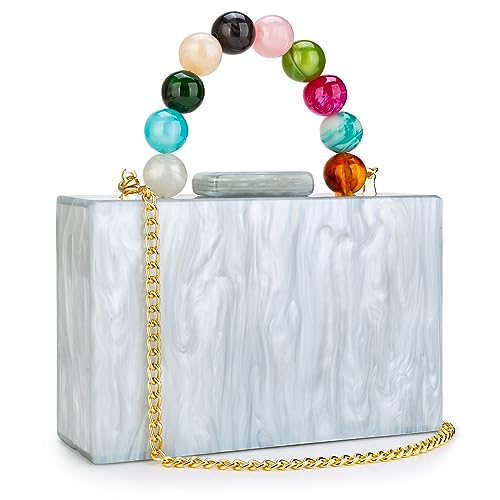 Image of Women Acrylic Clutch Purse Leopard Print Evening Bag Chain Formal Handbag Party Bridal Wedding Clutch Purse for Women