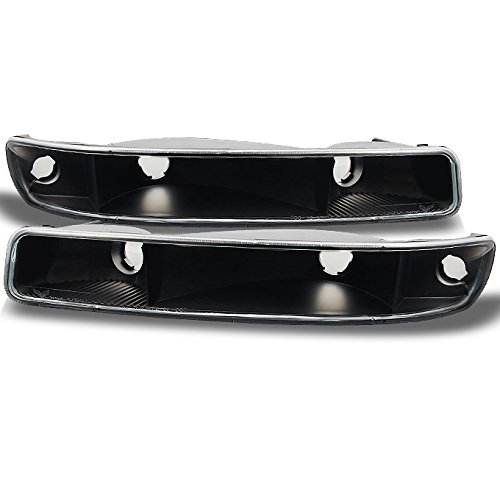 AKKON - For GMC Sierra Yukon Front Bumper Signal Lights Parking Lamps Black