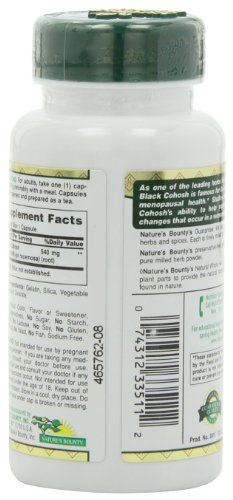 Nature's Bounty Natural Whole Herb Black Cohosh 540Mg, 100 Capsules (Pack Of 2) #TOP4