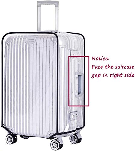 Qulse Luggage Protector Suitcase Cover Clear Pvc Suitcase Cover Protectors Luggage Cover Waterproof For Wheeled Suitcase Fits Most 20" 22" 24" 26" 28" 30" (30) #TOP2