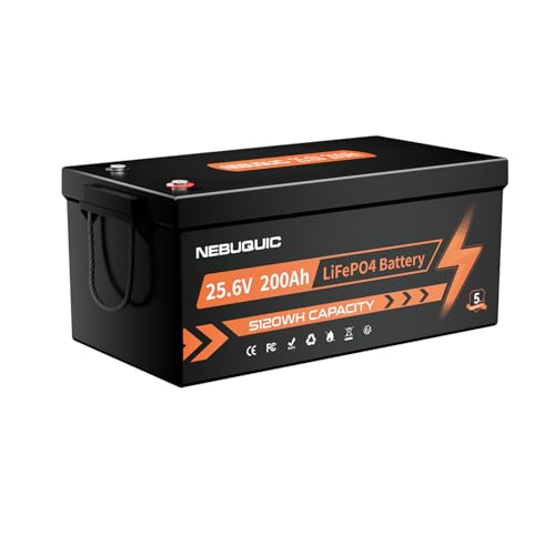 Image of 24V 200Ah LiFePO4 Lithium Battery, 5120Wh Deep Cycle Battery with Low Temperature Protection, IP65 Waterproof, Built-in 200A BMS, Expandable 2S4P for Trolling Motor, Solar, RV, Camper, Off-Grid