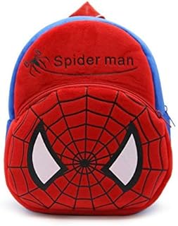 شنطة مدرسية للاطفال من كاين كرتونية للرضع-الاولاد-البنات للمدرسة عمر 2 الى 6 سنوات احمر بتصميم سبايدر مان شنط ظهر للسفر كيان