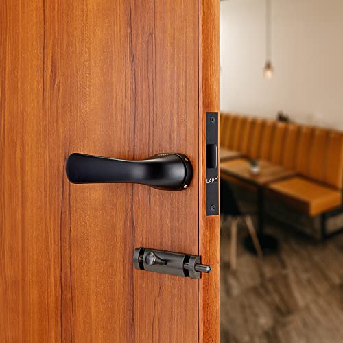 Image of LAPO Heavy Duty Mortise Door Locks Handle Set for Bathroom Door Lock | Balcony and Storeroom Door | Weatherproof Door Lock for Bathroom with Brass Baby Latch and Handles